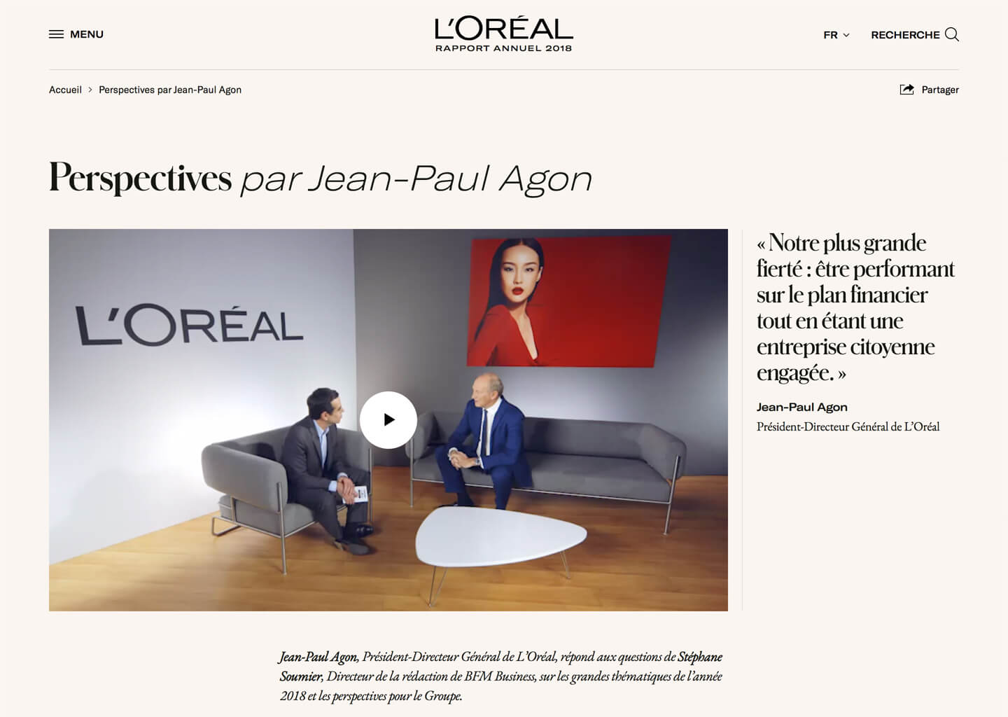 L'Oréal Annual Report • Thomas Gonot